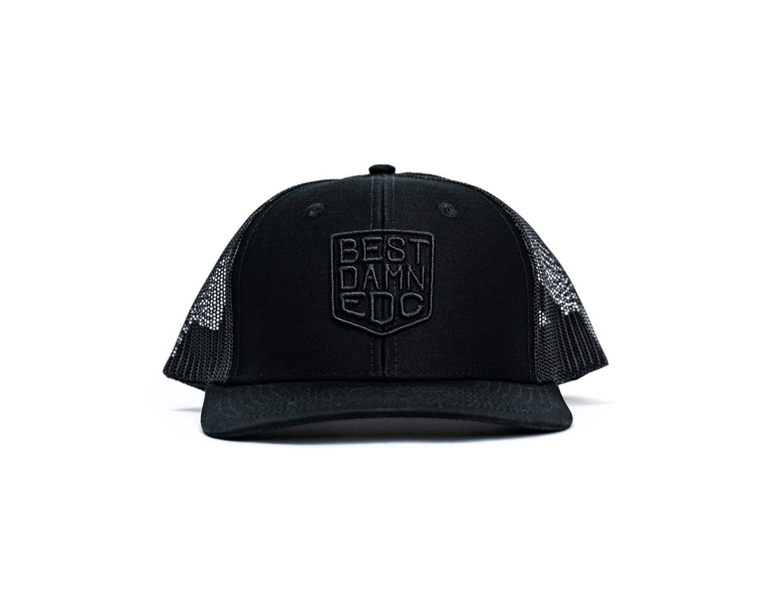 BDEDC Blacked Out Trucker Hat