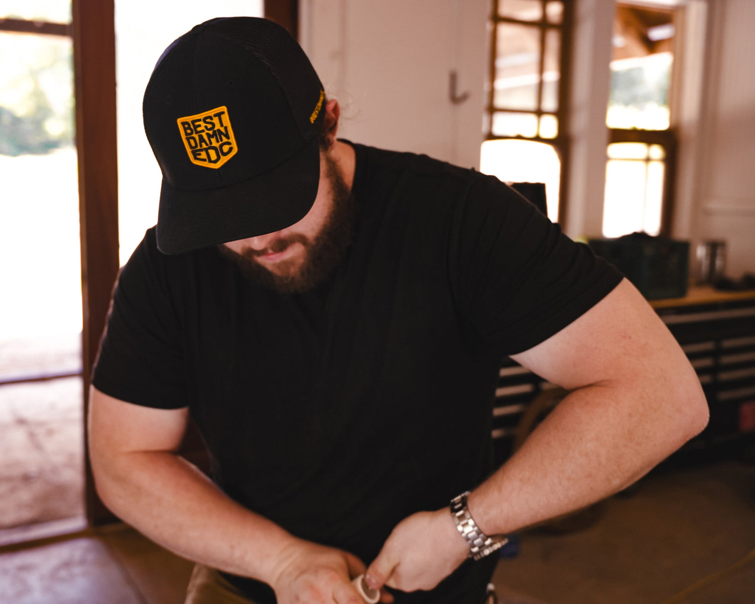 BDEDC Gold Logo Trucker Hat